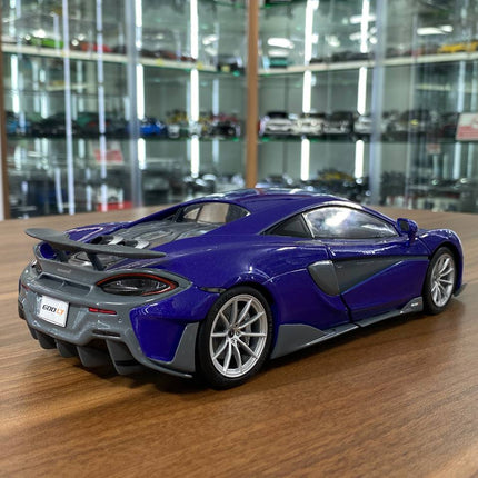 1/18 Diecast McLaren 600LT Coupe Purple Solido Miniature Model Car - premium collector scale model
