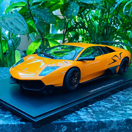 AutoArt Lamborghini Murcielago LP670-4 SV Orange 1:18 Diecast Model Car - detailed collector display model