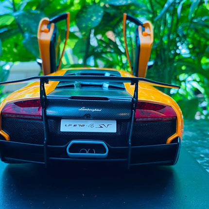 AutoArt Lamborghini Murcielago LP670-4 SV Orange 1:18 Diecast Model Car - detailed die-cast style model