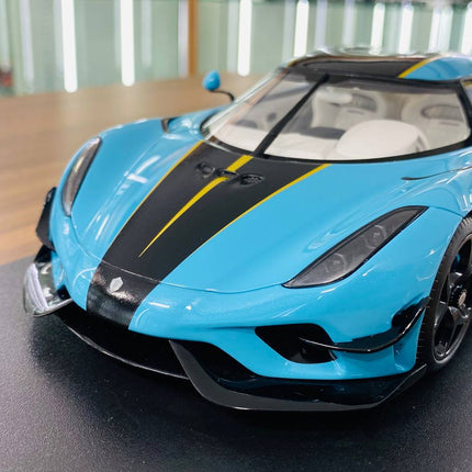GT Spirit Koenigsegg Regera Resin Model 1:18 Baby Blue Limited Edition - premium collector scale model