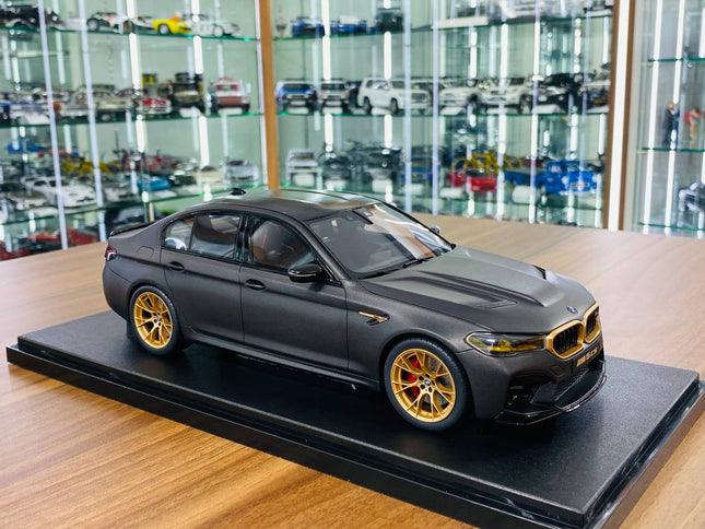 GT Spirit 1/18 BMW M5 CS Resin Model Car Black Limited Edition - detailed collector display model
