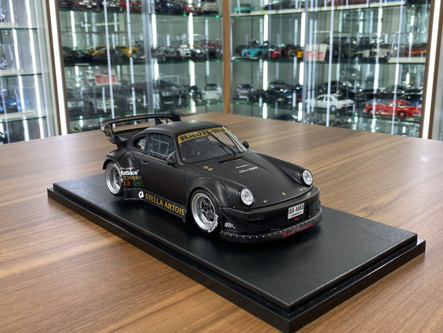 GT Spirit Porsche RWB 911 (964) Stella Artois 1:18 Resin Matt Black Limited - detailed collector display model