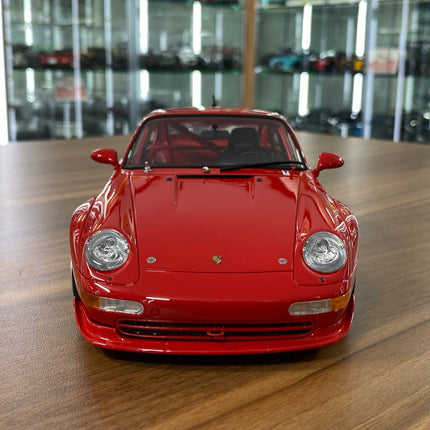 1/18 Resin GT Spirit Porsche 911 (993) 3.8 RSR 1996 - Red Limited Edition - studio product photo of the scale model
