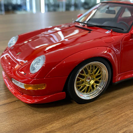 1/18 Resin GT Spirit Porsche 911 (993) 3.8 RSR 1996 - Red Limited Edition - detailed die-cast style model