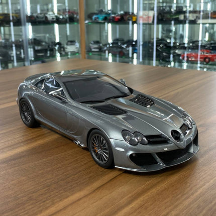 GT Spirit Mercedes-Benz SLR McLaren MSO Edition 1:18 Resin Model Grey - detailed collector display model