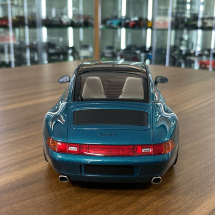 GT Spirit Porsche 911 993 Targa 1995 1:18 Resin Model Turquoise Blue - fine detailed model replica