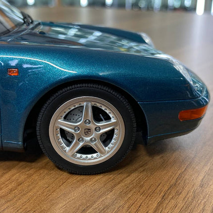 GT Spirit Porsche 911 993 Targa 1995 1:18 Resin Model Turquoise Blue - scale model for display