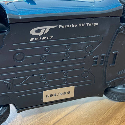 GT Spirit Porsche 911 993 Targa 1995 1:18 Resin Model Turquoise Blue - showroom-quality model replica