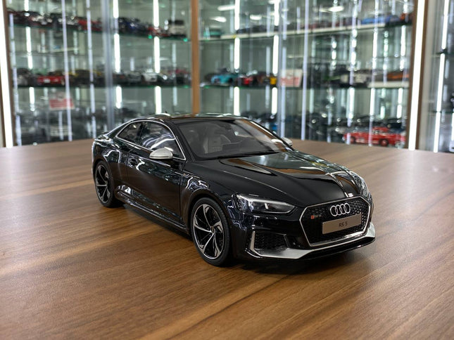 GT Spirit 1:18 Audi RS 5 Coupe 2017 Black Resin Model Car - detailed collector display model