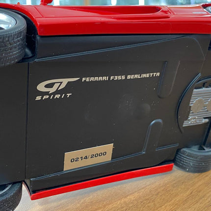 GT Spirit Ferrari F355 Berlinetta 1:18 Resin Model Car Red Limited Edition - hand-finished display model