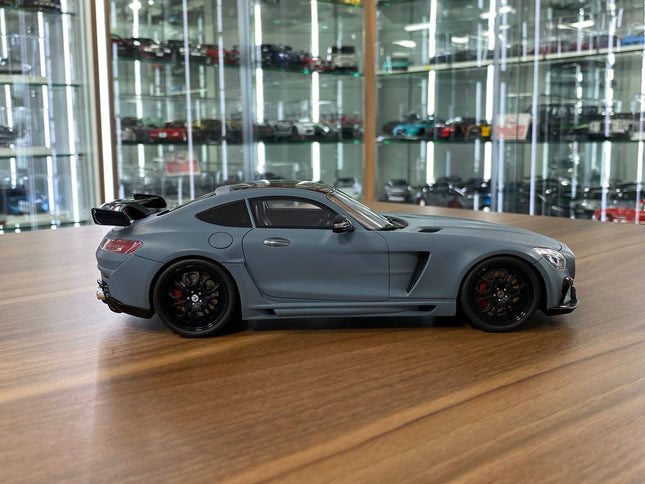 GT Spirit 1/18 Mercedes-Benz AMG GTR FAB DESIGN AREION Grey Resin Model - studio product photo of the scale model