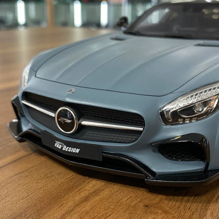 GT Spirit 1/18 Mercedes-Benz AMG GTR FAB DESIGN AREION Grey Resin Model - showroom-quality model replica