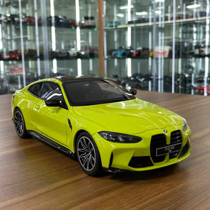 1/18 Resin GT Spirit BMW M4 Competition Coupe (G82) 2021 in Sao Paulo Yellow -  Limited 600 pcs - detailed collector display 