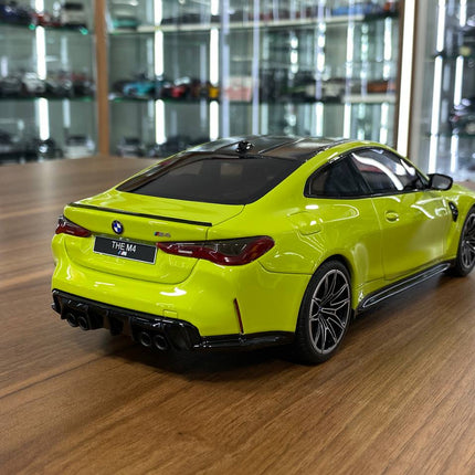 1/18 Resin GT Spirit BMW M4 Competition Coupe (G82) 2021 in Sao Paulo Yellow -  Limited 600 pcs - fine detailed model replica