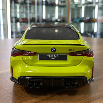 1/18 Resin GT Spirit BMW M4 Competition Coupe (G82) 2021 in Sao Paulo Yellow -  Limited 600 pcs - premium collector scale mod