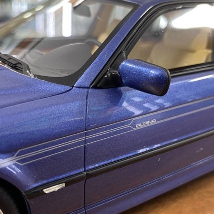 OttOMobile BMW Alpina B12 6.0 E38 1999 1:18 Resin Model Blue - scale model collectible piece