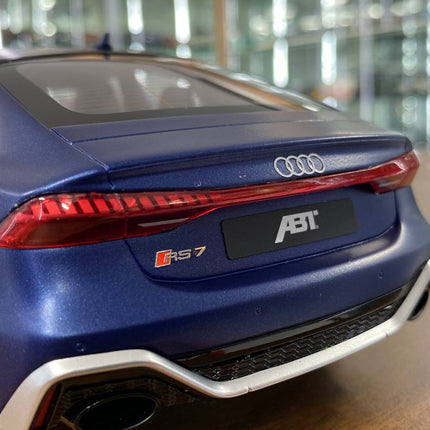 Audi RS 7 ABT Sportline 2020 1:18 Matt Blue Resin Model Car | GT Spirit - collector edition scale model