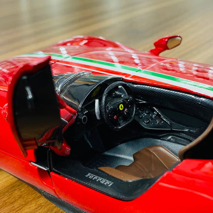Bburago Ferrari Monza SP1 2018 1:18 Scale Diecast Model Car Red - detailed model car replica