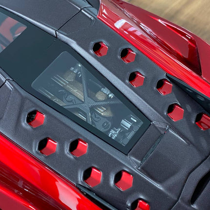 MR Collection Lamborghini Invencible 1/18 Resin Model Rosso Efesto - scale model collectible piece