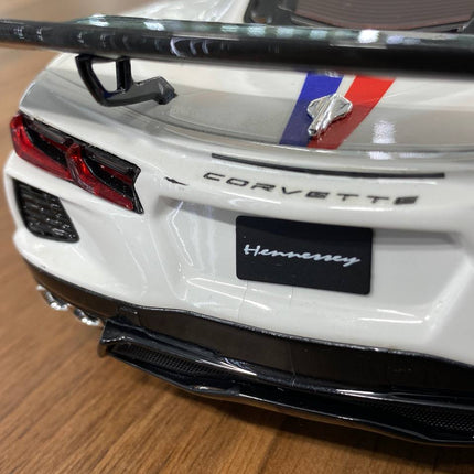 GT Spirit Chevrolet Corvette C8 Henn-Vette 1:18 White Resin Model - detailed die-cast style model