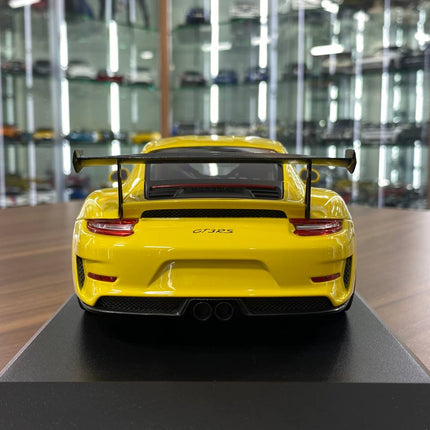 Minichamps 1:18 2019 Porsche 911 GT3 RS Diecast Model Yellow - premium collector scale model
