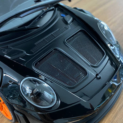 Minichamps Porsche 911 (992) GT3 RS Weissach Paket 1:18 Diecast Model Black - showroom-quality model replica