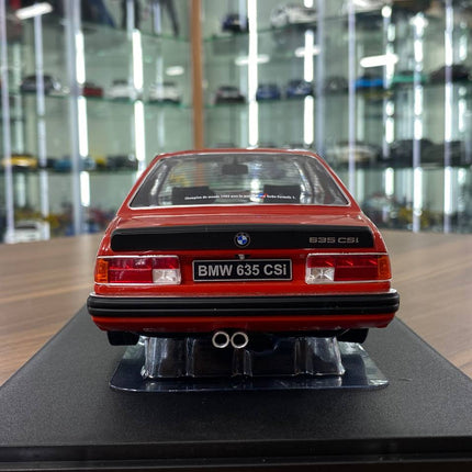 Solido 1/18 BMW 635 CSI (E24) 1984 Diecast Model Car Red - premium collector scale model