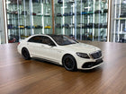 GT Spirit 1:18 Mercedes-Benz AMG S 63 (W222) 2018 White Diecast Model - detailed collector display model