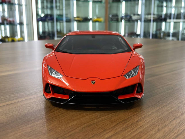 AutoArt Lamborghini Huracán EVO Arancio Xanto 1:18 Diecast Model Car - studio product photo of the scale model