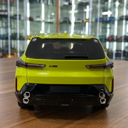 Minichamps 1/18 BMW XM 2023 Diecast Model Yellow - detailed die-cast style model