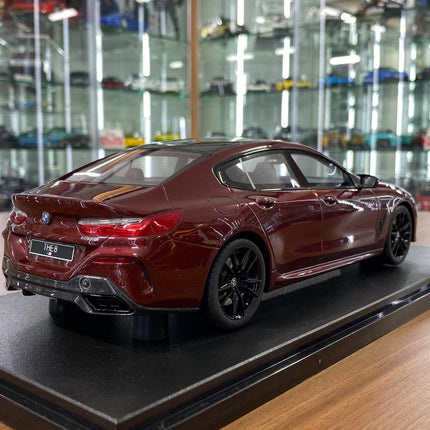GT Spirit 1/18 BMW M850i Gran Coupe xDrive M Performance Diecast Model Dark Red - fine detailed model replica