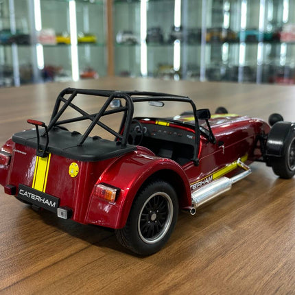 1/18 Diecast Solido CATERHAM SEVEN 275 Academy 2014 in red/yellow - fine detailed model replica