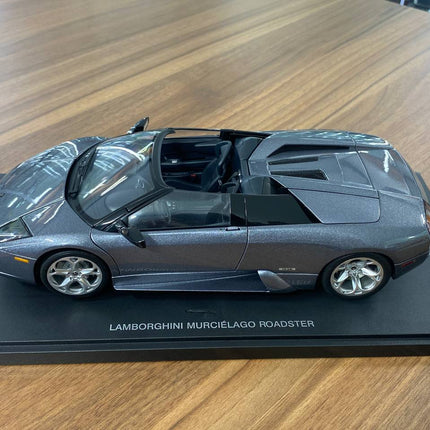 AutoArt Lamborghini Murcielago Roadster Grey 1:18 Diecast Model Car - scale model for display