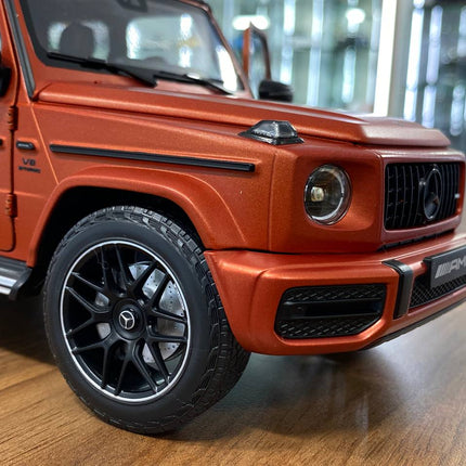 Minichamps Mercedes-Benz G 63 AMG 1/18 Diecast Model Copper Orange Magno - scale model collectible piece