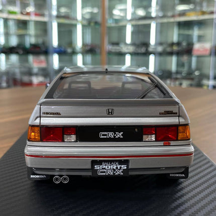 Ignition Model 1/18 Honda CRX Resin Silver Miniature Car - premium collector scale model