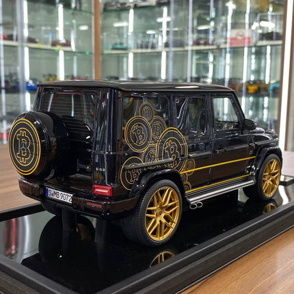 MotorHelix 1:18 Resin Mercedes-Benz AMG G63 Bitcoin Black - fine detailed model replica
