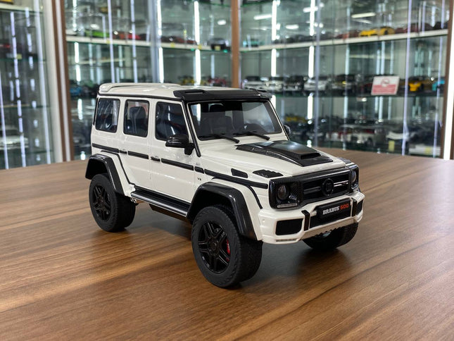GT Spirit 1:18 Resin Mercedes-Benz Brabus 500 4x4 White Scale Model - detailed collector display model