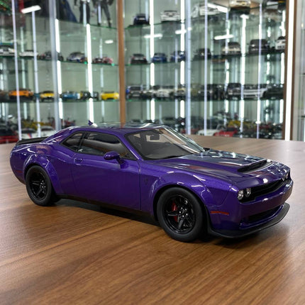 GT Spirit 1:18 Dodge Challenger SRT Demon 2018 Purple Resin Model - detailed collector display model