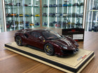 MR Collection 1:18 Ferrari 488 Pista Rubino Micalizzato Resin Model - detailed collector display model