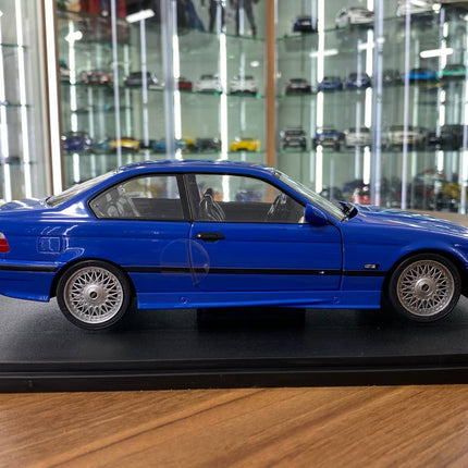 Solido 1/18 Diecast BMW M3 E36 Coupe 1990 Blue - collectible scale model car