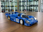 Solido Porsche 956LH-24H 1983 1/18 Diecast Model Car Blue - detailed collector display model