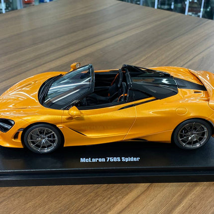 1/18 Resin Model – GT Spirit McLaren 750S Spider Orange Limited Edition - scale model for display