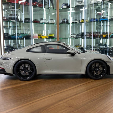 GT Spirit 1/12 Resin Porsche 911 992 GT3 Touring Grey Limited Edition - collectible scale model car
