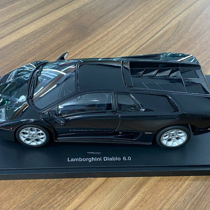 AutoArt Lamborghini Diablo 6.0 Metallic Black 1:18 Diecast Model Car - detailed die-cast style model