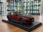 GT Spirit 1/18 BMW M850i Gran Coupe xDrive M Performance Diecast Model Dark Red - detailed collector display model