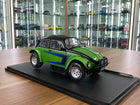 Solido 1/18 Volkswagen Beetle Baja Diecast Model 1976 Green - detailed collector display model