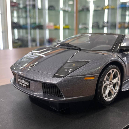 AutoArt Lamborghini Murcielago Roadster Grey 1:18 Diecast Model Car - detailed die-cast style model
