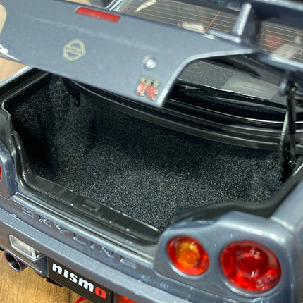 MotorHelix 1:18 Nissan Skyline GT-R R34 Nismo Z-Tune Gun Metallic Diecast Model - collector edition scale model