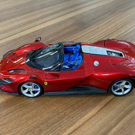 Bburago Ferrari Daytona SP3 1/18 Diecast Full Opening Glossy Red - scale model for display