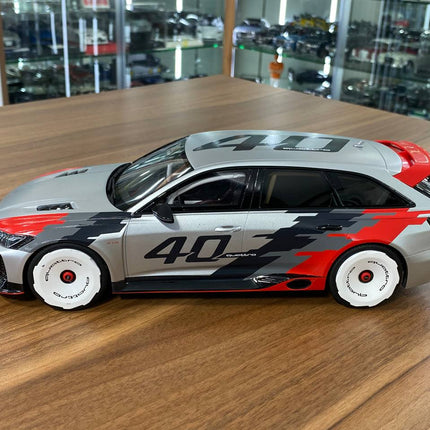 GT Spirit 1:18 Audi RS6 GTO Concept Silver Resin Scale Model Car - fine detailed model replica